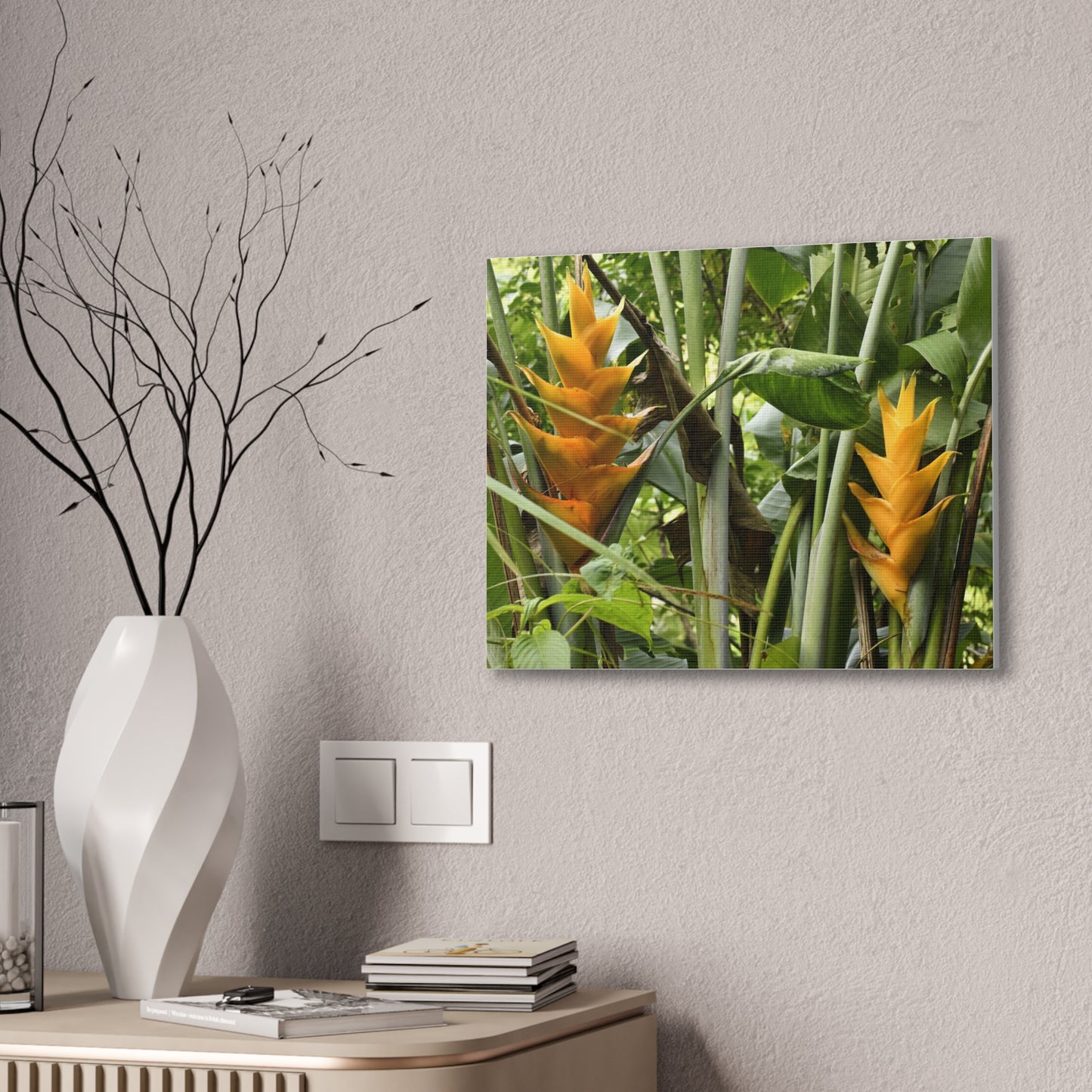 Tropical Heliconia Canvas Print — El Yunque rainforest - Vibrant Jungle Wall Art