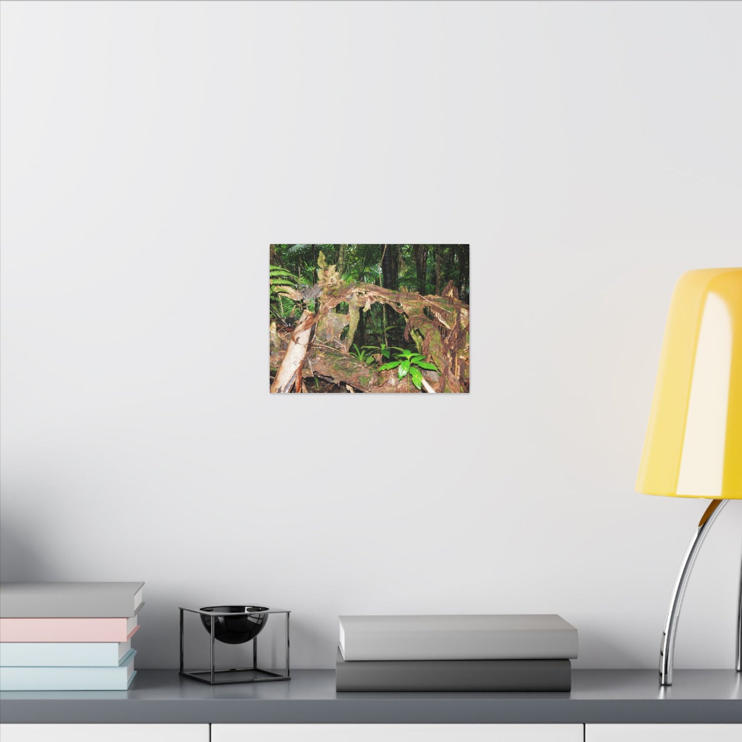 Tropical Rainforest Canvas Print — Lush Jungle Nature Wall Art - El Yunque Rainforest - Puerto Rico - Deep forest explorations - fallen tree