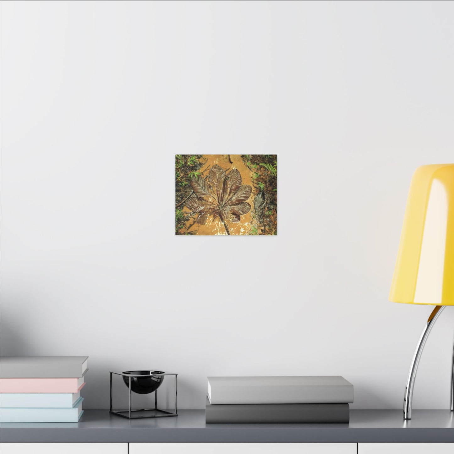 Leaf Wall Art Canvas — Botanical Nature Photography Print - Yagrumo leaf in Tradewinds Muddy Trail - El Yunque Rainforest - Puerto Rico - Deep forest explorations