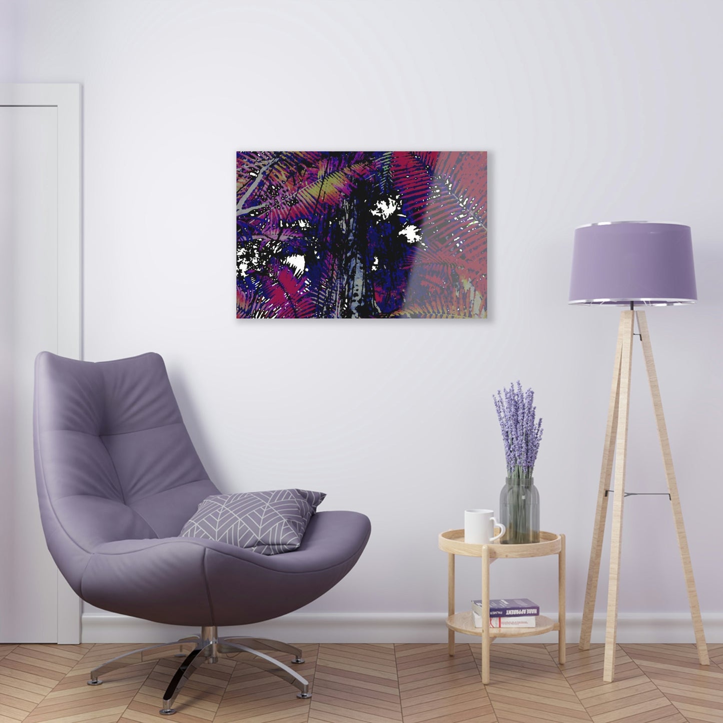 Acrylic Prints - US Made - Ideal for a Stunning Home/Office Decor Ideas - El Yunque - Huge Tree among Sierra Palms - CCMM* - Green Forest Home