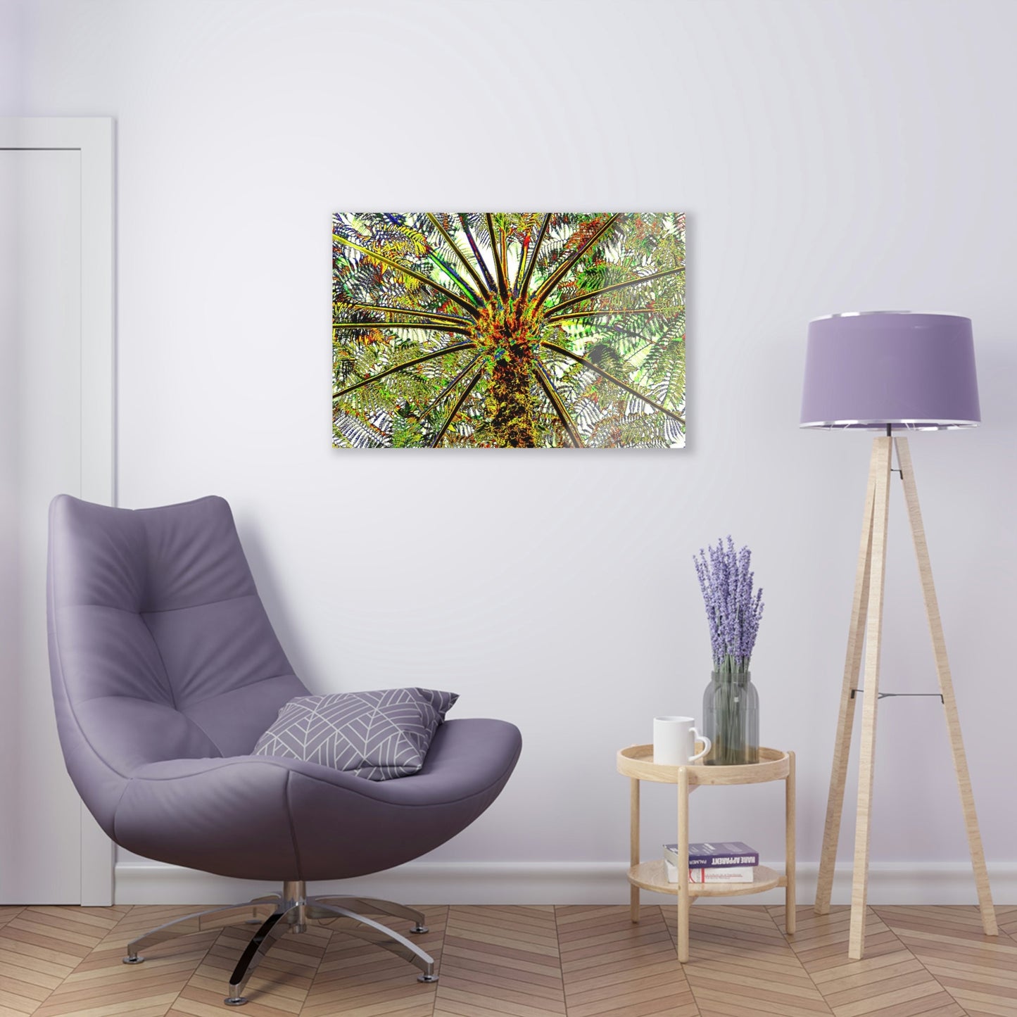 Acrylic Prints - US Made - Ideal for a Stunning Home/Office Decor Ideas - El Yunque Rainforest - The ancient Fern Palm - CCMM* - Green Forest Home