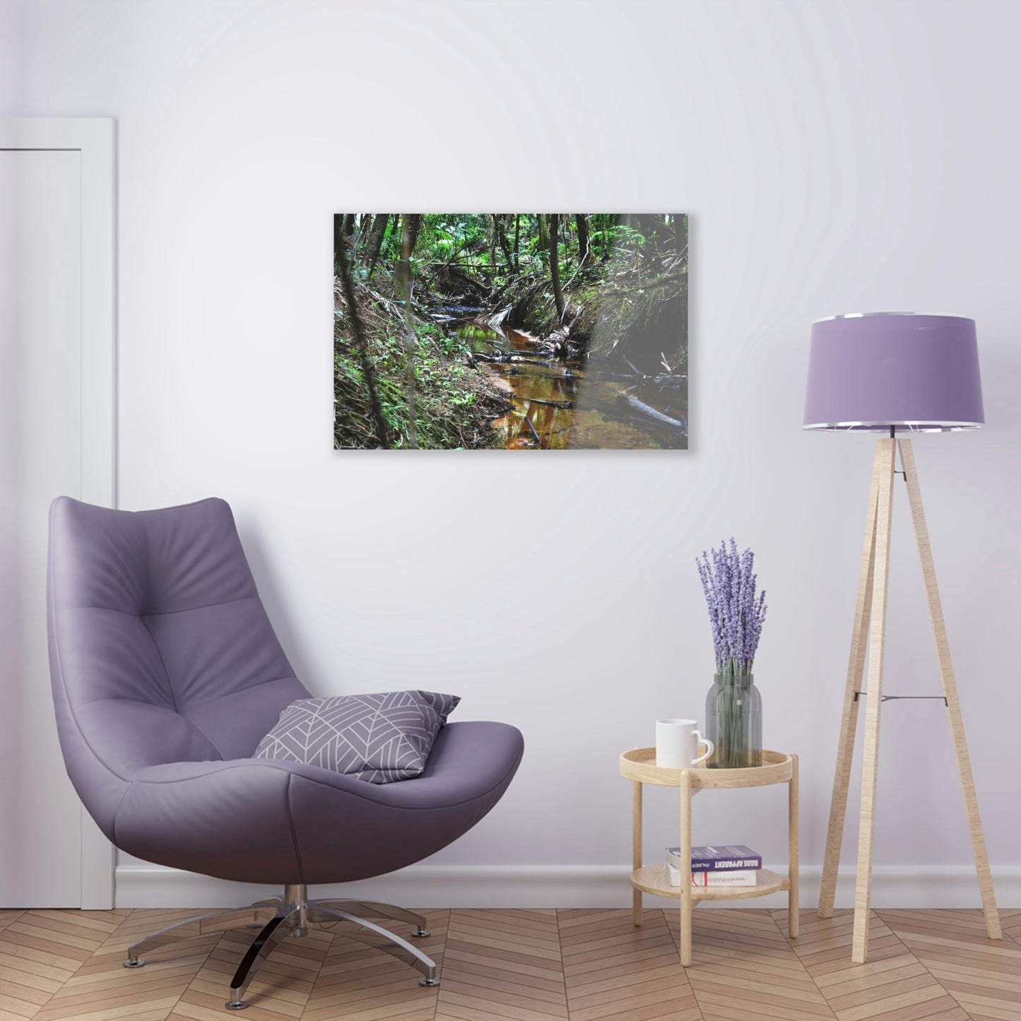 Acrylic Prints - US Made - Ideal for a Stunning Home/Office Decor Ideas - El Yunque Rainforest - The Early Holy Spirit River - CCMM* - Green Forest Home