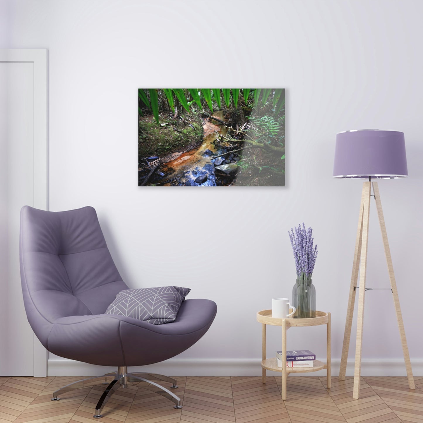 Acrylic Prints - US Made - Ideal for a Stunning Home/Office Decor Ideas - El Yunque Rainforest - The Early Holy Spirit River - CCMM* - Green Forest Home