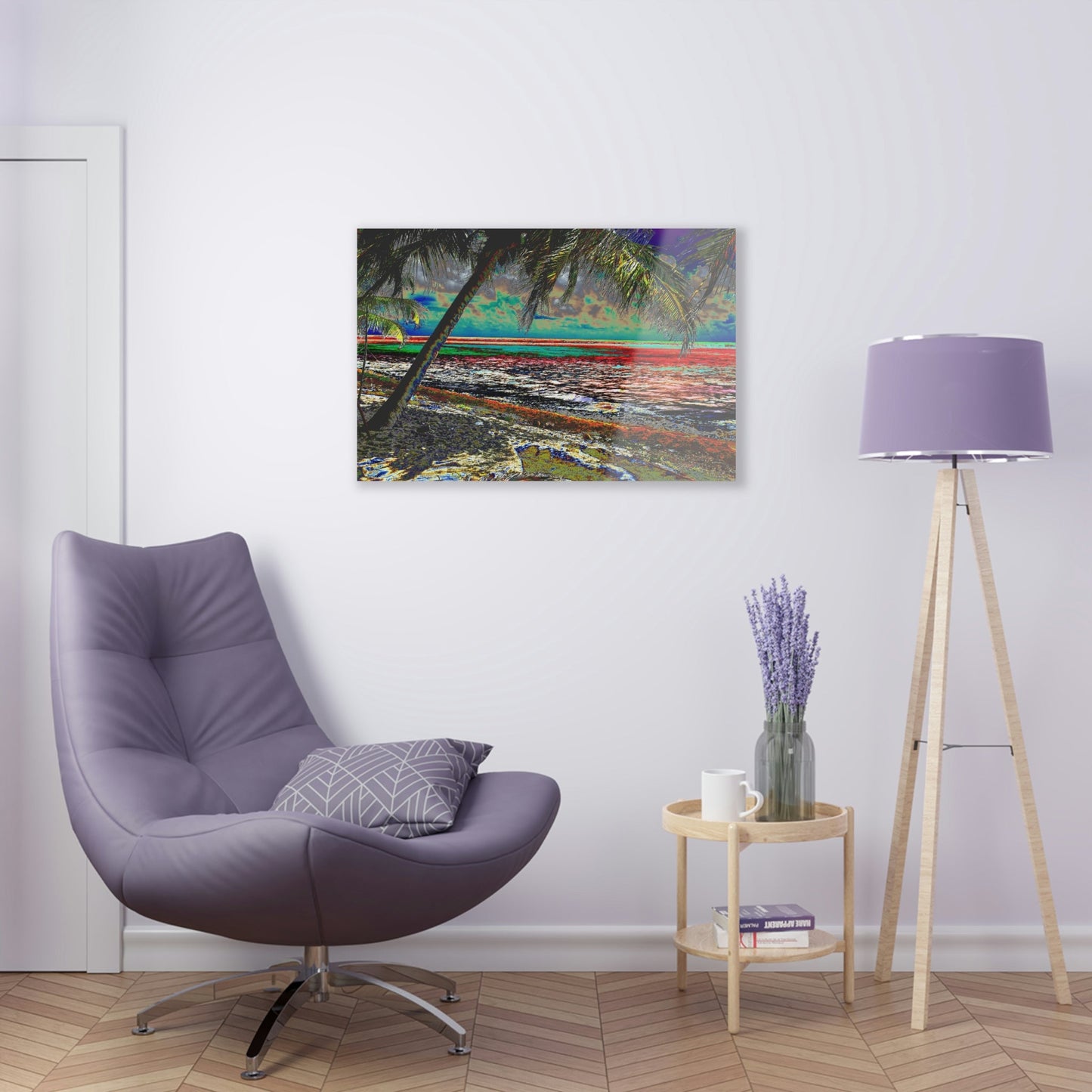 Acrylic Prints - US Made - Ideal for a Stunning Home/Office Decor Ideas - Remote Mona island - View from Playa Pajaros - CCMM* - Green Forest Home
