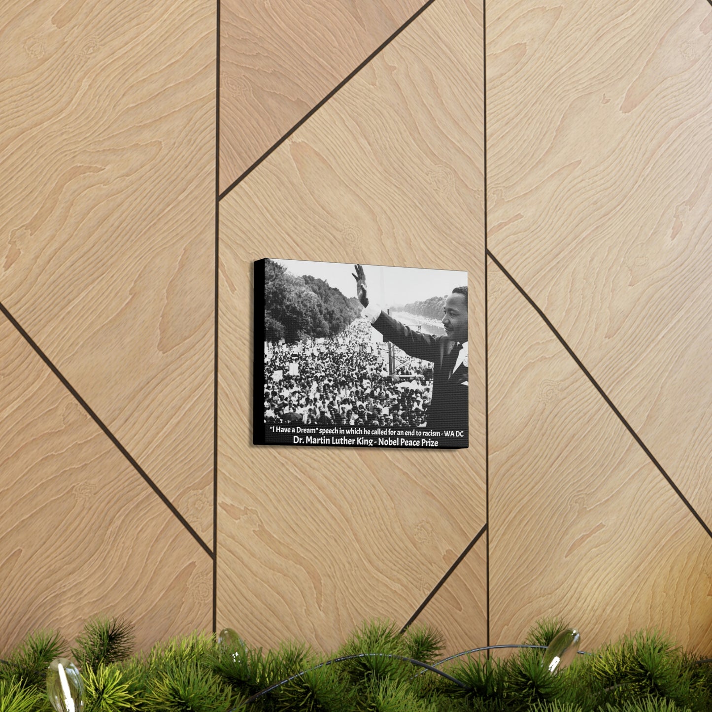 LEADERS - SMALL Canvas Gallery Wraps - Made in USA - Martyr Dr. Martin Luther King - Historic USA figure for Voting & Human rights - WA DC Peace & voting rights march