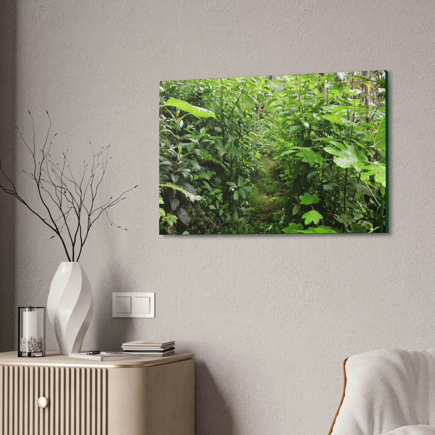 Canvas Stretched - Forest@Home - El Yunque - Recovering from Hurricane Maria - This is how a good part of the tral Tradewinds looks like - Green Forest Home