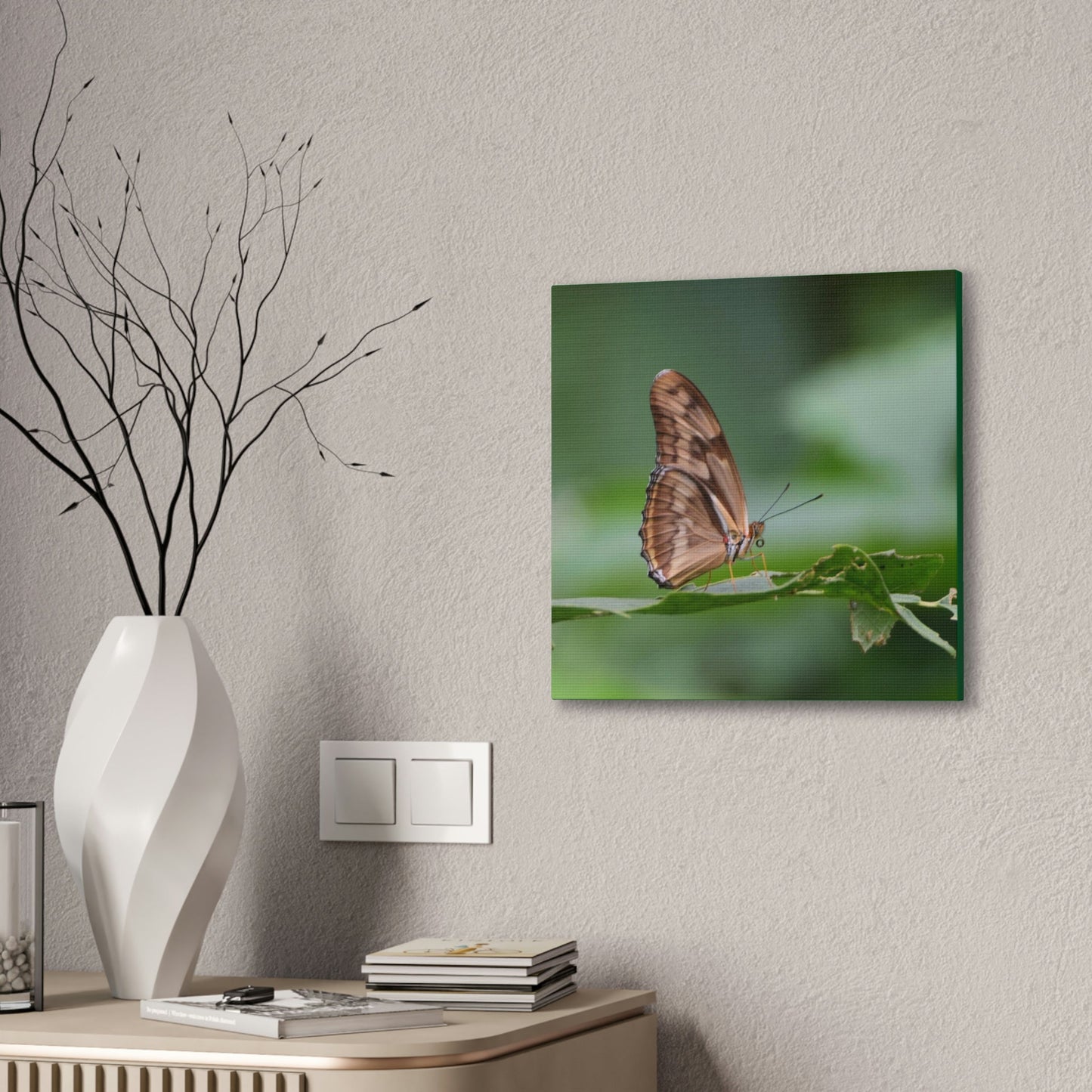 Copy of Copy of Deals on Thin Canvas - Stretched, 0.75" - Small Sizes - Ideal for Wall Forest Mosaics - Closeup of a Sierra Palm branch - Green Forest Home