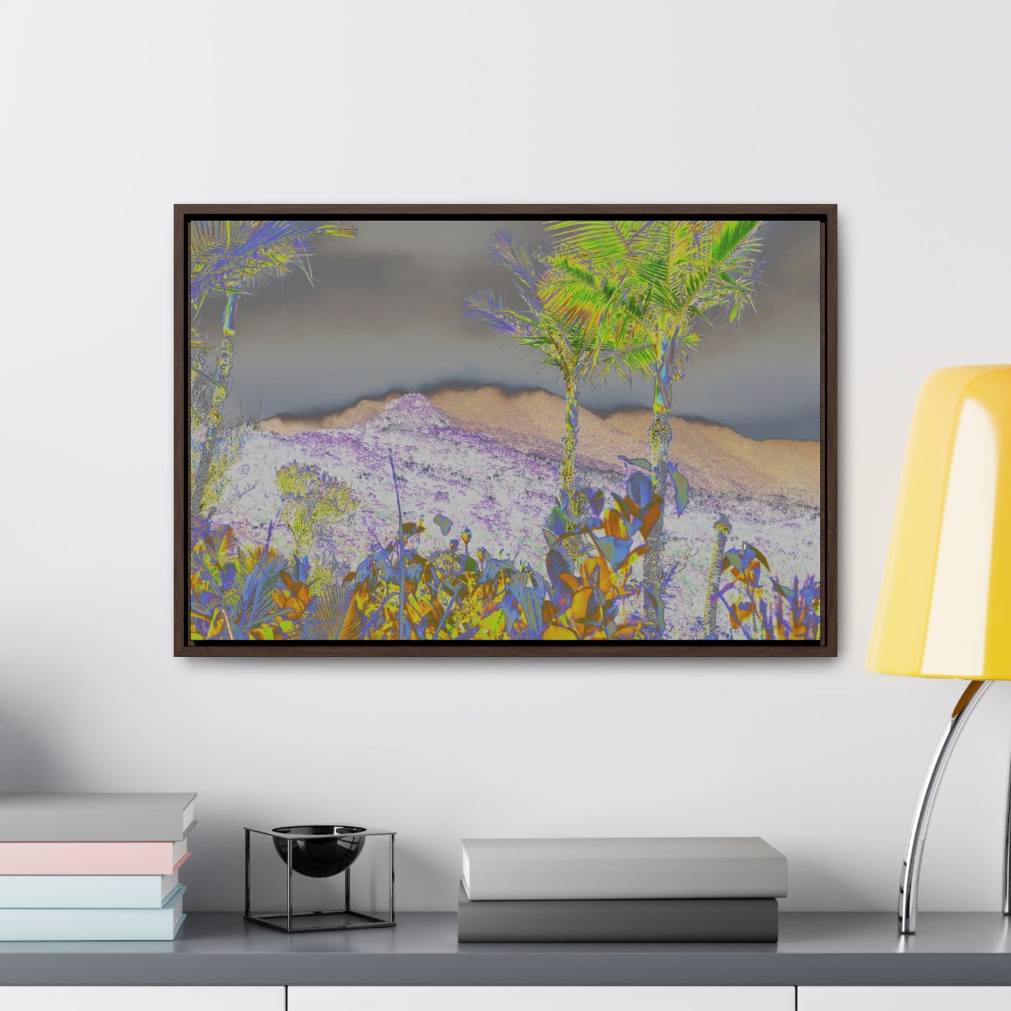 Rainforest Trails & Views - Gallery Canvas Wraps, Horizontal Frame - El Yunque National Forest - Puerto Rico - East Peak road view - color enhanced - Green Forest Home
