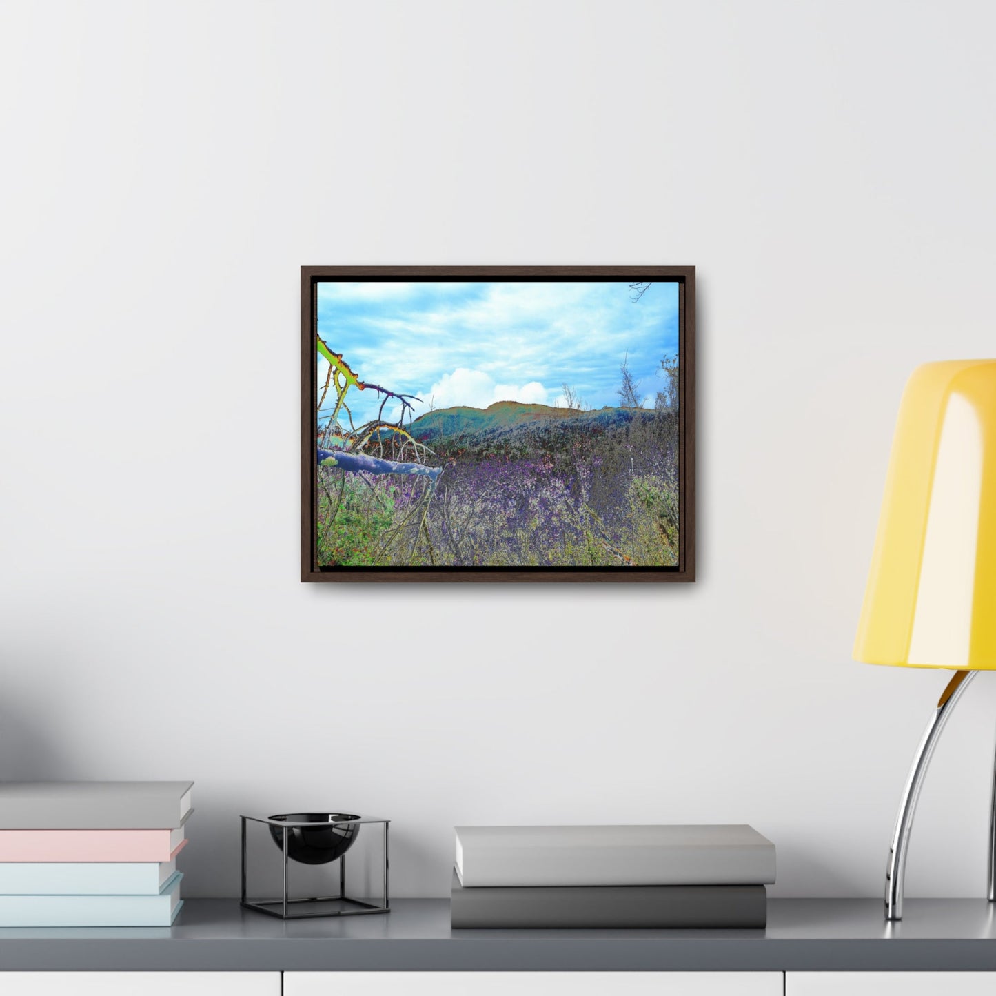 Rainforest Trails & Views - Gallery Canvas Wraps, Horizontal Frame - El Yunque National Forest - Puerto Rico - Upper Rio Sabana Trail View - color enhanced - Green Forest Home