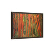 Framed Matte Canvas Wall Art — Tropical Rainforest Roots Photography -Orange roots of the Sierra Palm tree - Nikon