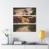 Forest Explorations - El Yunque Rio Sabana Flash Flood - Nikon D850 - Triptych Acrylic Print – Forest Creek Landscape Wall Art