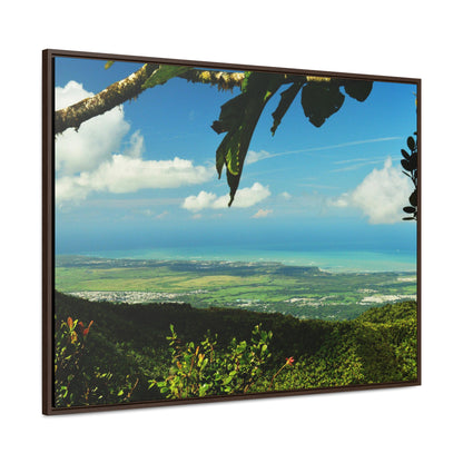 Rainforest Trails & Views - Gallery Canvas Wraps, Horizontal Frame - El Yunque National Forest - Puerto Rico - View from Tres Picachos - El Yunque Trail - Green Forest Home
