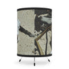 Remote Mona Island - Beach Driftwood Tripod Lamp — High-Res Printed Shade (US/CA Plug) - Nikon
