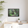 Tropical Vista Matte Canvas Framed Wall Art — Magic section of the remote Tradewinds Trail -  El Yunque rainforest PR