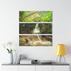 El Yunque La Mina River and water evrywhere - Nikon D850 - Triptych Acrylic Print – Forest Creek Landscape Wall Art