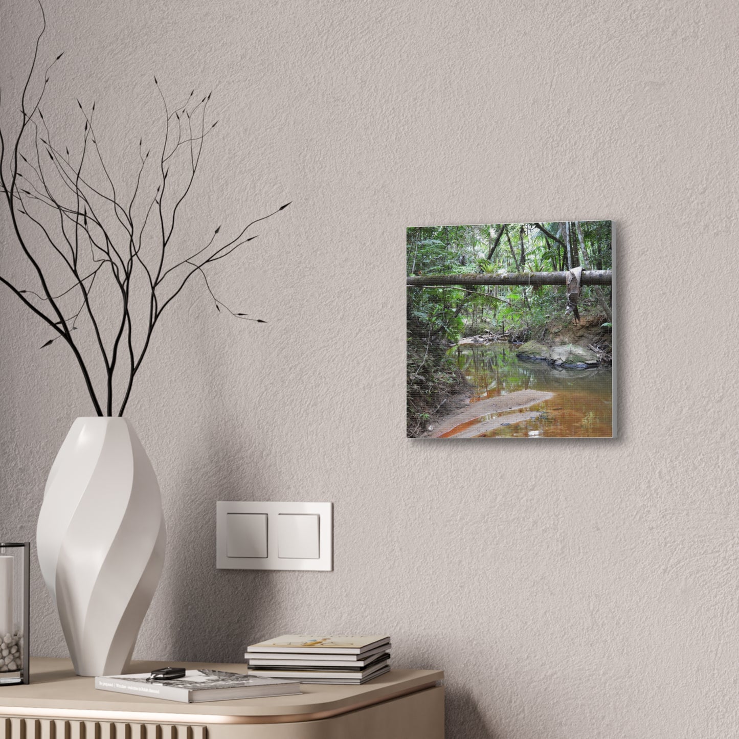 Deep Forest Explorations - El Yunque Holy Spirit River - Nikon D850 - Rainforest Creek Canvas Print — Tropical Jungle Stream Wall Art