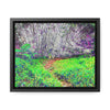 Rainforest Trails & Views - Gallery Canvas Wraps, Horizontal Frame - El Yunque National Forest - Puerto Rico - Path in camping zone near peaks - Color Enhanced - Green Forest Home