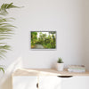 Tropical Vista Matte Canvas Framed Wall Art — Lush Mountain road the PR 191 High forest - El Yunque rainforest PR