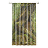 Love-Embrace of Two Trees in the Tropical Jungle - Window Curtain - Lush Rainforest Print Sheer Drapery - View in El Yunque rainforest - Puerto  Rico - Nikon