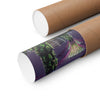 Premium Matte Vertical Posters US MADE - Super Trees Night Scene at Singapore Gardens by the Bay.