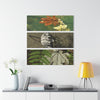 Deep Forest Explorations -The amazing Yagrumo Tree Leaves  - El Yunque RainForest  - Nikon D850 - Tropical Mountains Triptych Acrylic Print – Panoramic Jungle & Ocean Wall Art
