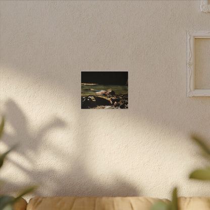 Matte Stretched Canvas Print – Serene River Nymph Photo Wall Art - Explorer Jose rests after a week of explorations