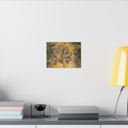 Leaf Wall Art Canvas — Botanical Nature Photography Print - Yagrumo leaf in Tradewinds Muddy Trail - El Yunque Rainforest - Puerto Rico - Deep forest explorations