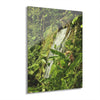 Tropical Waterfall Acrylic Print — The famous La Coca Falls -  El Yunque RainForest  - Glossy French-Cleat Wall Art