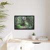 Tropical Vista Matte Canvas Framed Wall Art — Magic section of the remote Tradewinds Trail -  El Yunque rainforest PR