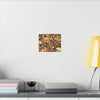 Leaf Floor Canvas Print — Matte Stretched Wall Art - Tradewinds trail - below canopy of local peak - leaf variety & geometry & stars ...