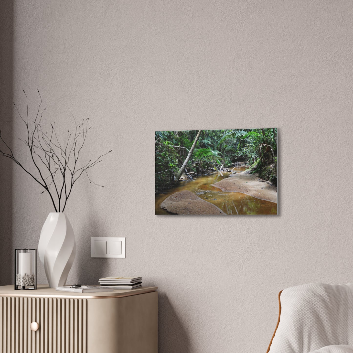 Deep Forest Explorations - El Yunque Holy Spirit River - Nikon D850 - Tropical Creek Canvas Print — Lush Rainforest River Wall Art