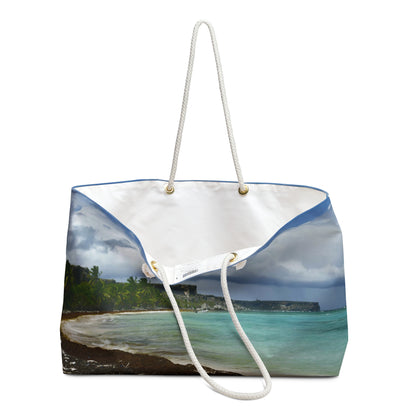 Make all Jealous - Remote Mona Island Beach - Tropical Beach Weekender Bag — Scenic Ocean Travel Tote