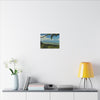 Tropical Coastal View Matte Canvas Wall Art – Scenic Island Landscape Print