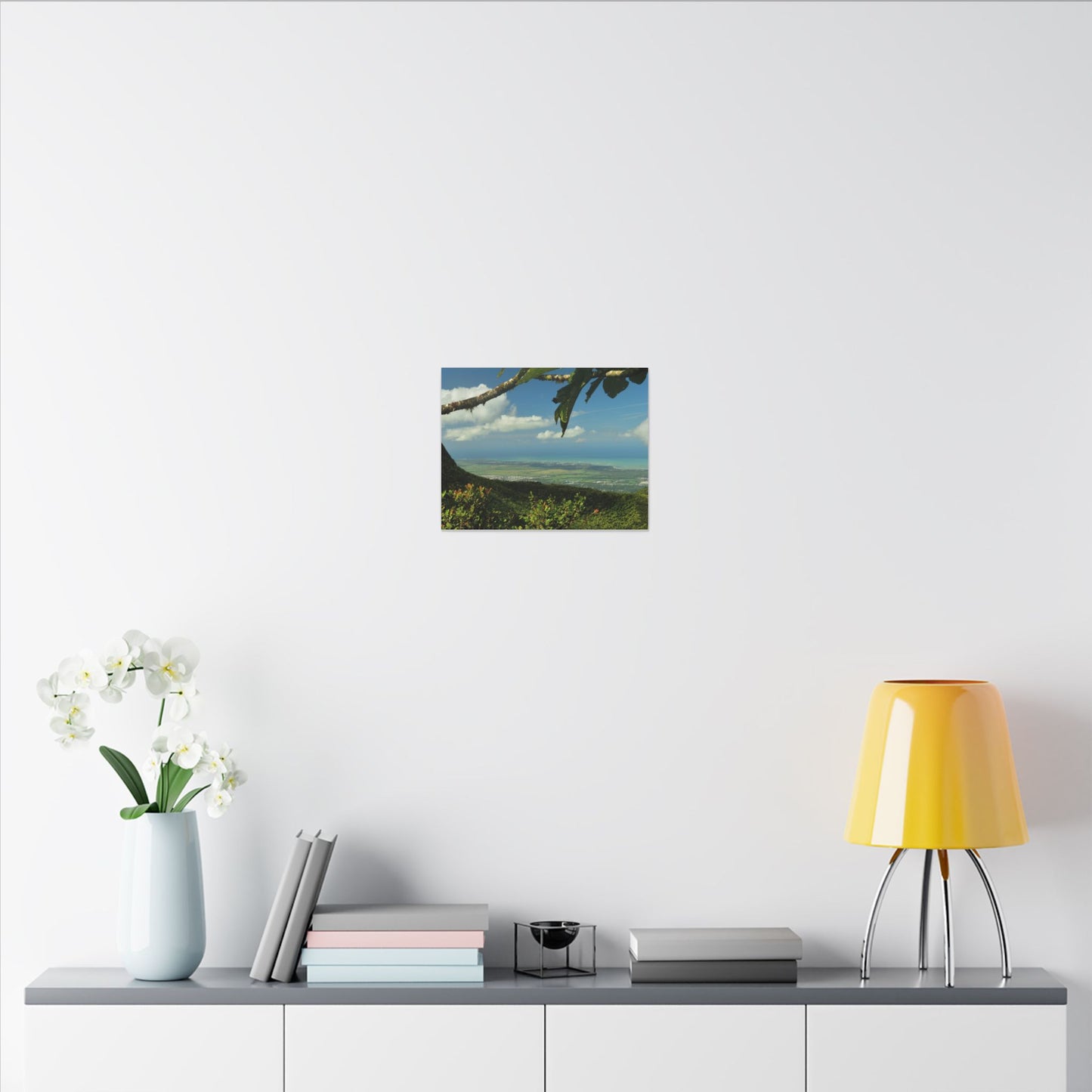 Tropical Coastal View Matte Canvas Wall Art – Scenic Island Landscape Print