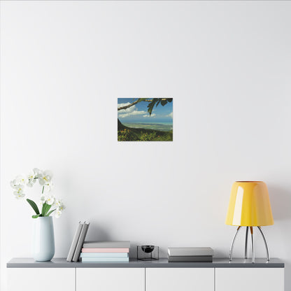 Tropical Coastal View Matte Canvas Wall Art – Scenic Island Landscape Print