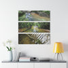 Deep Forest Explorations - Pristine Rio Sabana  - El Yunque RainForest  - Nikon D850 - Tropical Rivers Triptych Acrylic Print – Panoramic Jungle Wall Aert