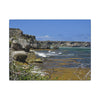 Coastal Cliff Seascape Canvas Print - Mona Island - 40 miles from Puerto Rico - Pristine & isolated