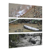 Deep Forest Explorations - Pristine Rio Sabana Nature Art - El Yunque RainForest  - Nikon D850 - Tropical Rivers Triptych Acrylic Print – Panoramic Jungle Wall Aert