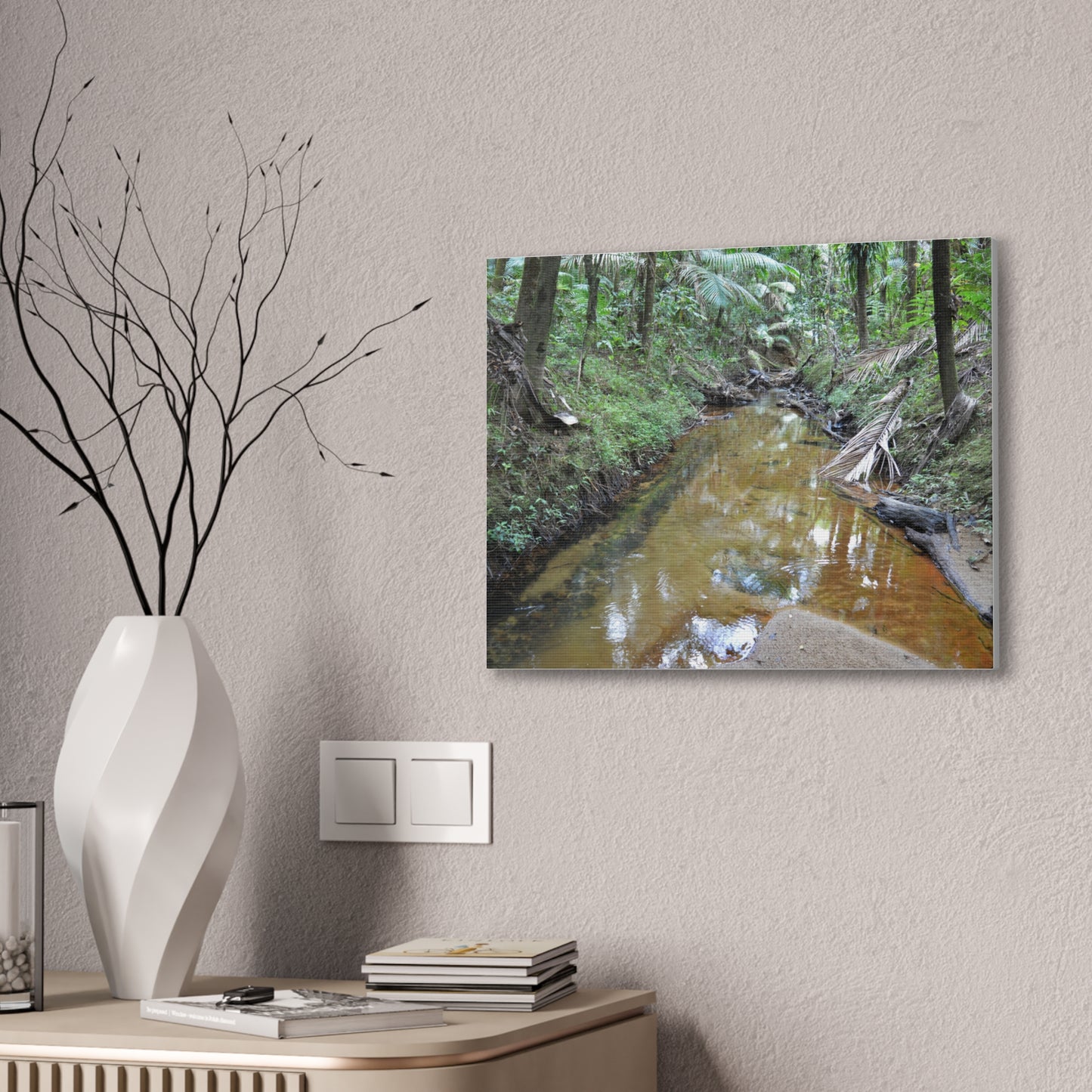 Deep Forest Explorations - El Yunque Holy Spirit River - Nikon D850 - Forest Creek Canvas Print - Stretched 0.75" Nature Wall Art