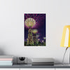 Premium Matte Vertical Posters US MADE - Super Trees Night Scene at Singapore Gardens by the Bay.
