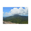 Tropical Mountain Landscape Matte Canvas Print — Stretched Wall Art - Awesome view from Mt Britton Tower & Trail of the East Peak - El Yunque Rainforest - Puerto Rico
