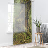 Love-Embrace of Two Trees in the Tropical Jungle - Window Curtain - Lush Rainforest Print Sheer Drapery - View in El Yunque rainforest - Puerto  Rico - Nikon