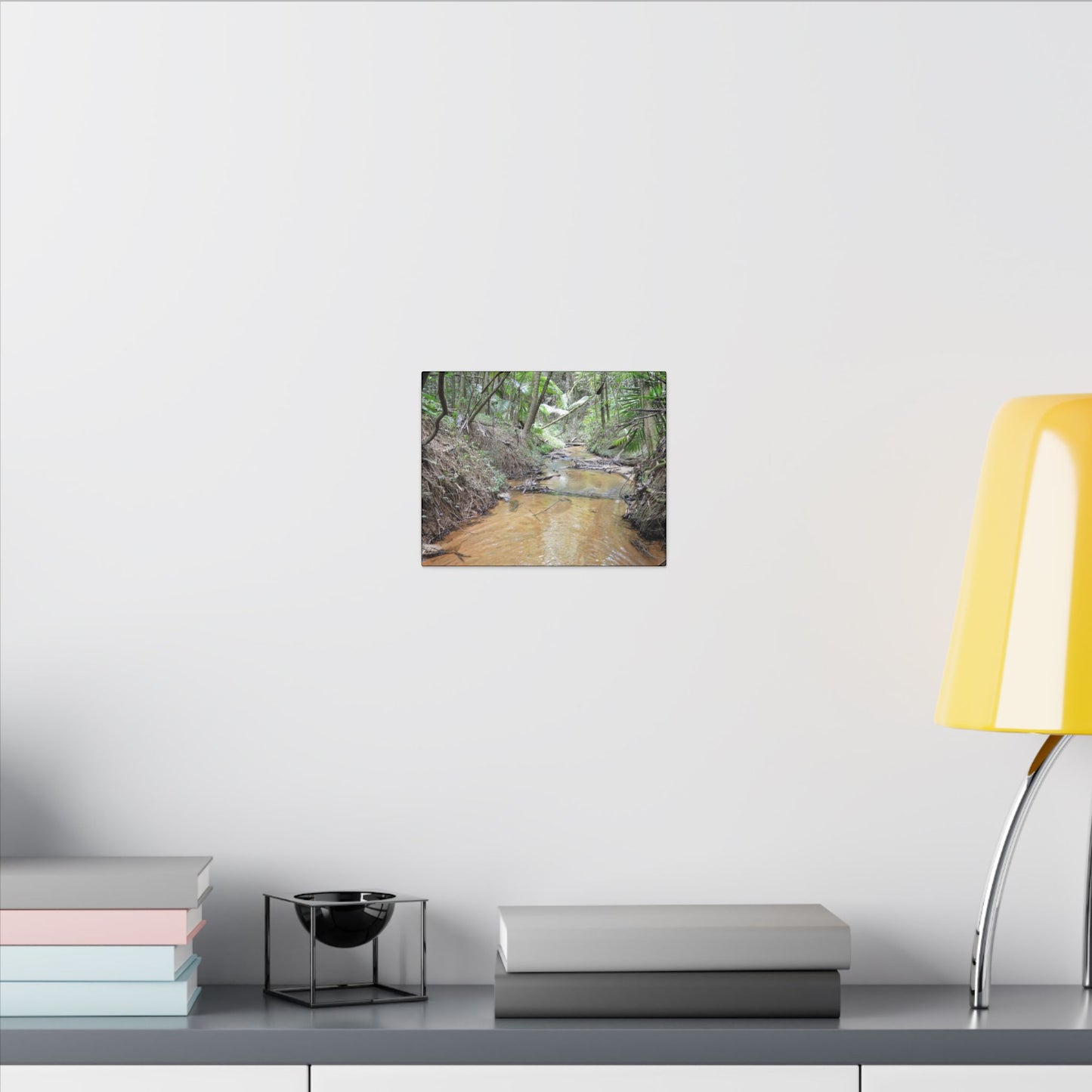 Matte Canvas Print — Tropical Forest Creek Wall Art (Stretched) - El Yunque Rainforest - Puerto Rico - Deep forest explorations