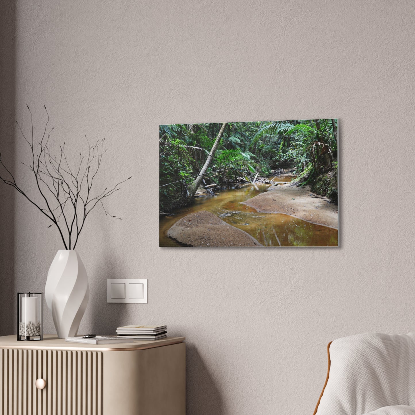 Deep Forest Explorations - El Yunque Holy Spirit River - Nikon D850 - Tropical Creek Canvas Print — Lush Rainforest River Wall Art