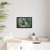 Tropical Vista Matte Canvas Framed Wall Art — Magic section of the remote Tradewinds Trail -  El Yunque rainforest PR