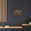 Framed Matte Canvas Wall Art — Tropical Rainforest Decomposing Sierra Palm Seeds Branch - Photography - Tradewinds