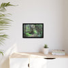 Tropical Vista Matte Canvas Framed Wall Art — Magic section of the remote Tradewinds Trail -  El Yunque rainforest PR