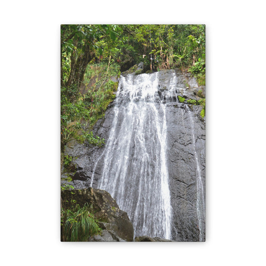Waterfall Canvas Print — El Yunque La Coca Falls - Nikon D850 Tropical Nature Wall Art, Stretched 0.75"