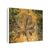 Leaf Wall Art Canvas — Botanical Nature Photography Print - Yagrumo leaf in Tradewinds Muddy Trail - El Yunque Rainforest - Puerto Rico - Deep forest explorations