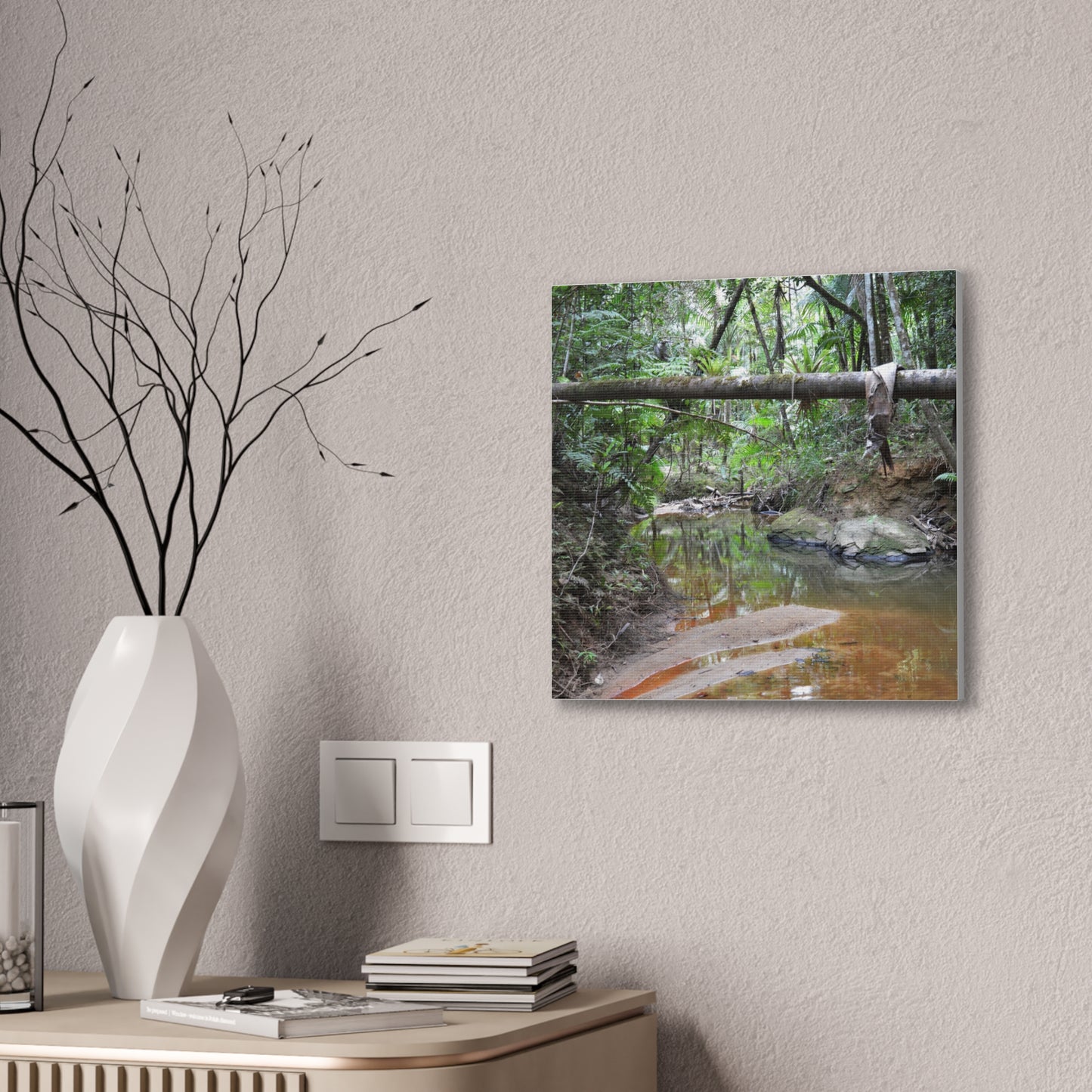 Deep Forest Explorations - El Yunque Holy Spirit River - Nikon D850 - Rainforest Creek Canvas Print — Tropical Jungle Stream Wall Art